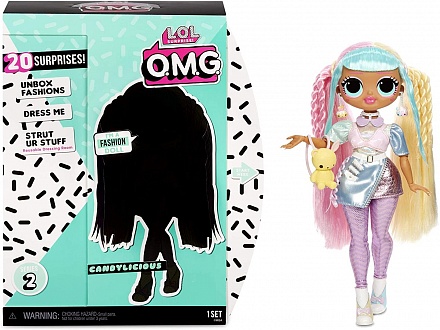 Кукла L.O.L. Surprise! O.M.G. Series 2 Candylicious 20 сюрпризов 